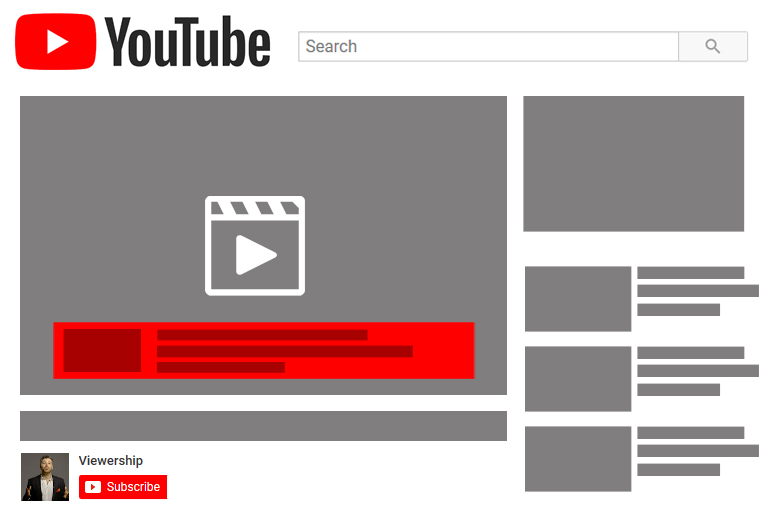 YouTube Yer Paylaşımlı Reklamlar